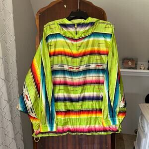 Polo Ralph Lauren Men's southwestern Serape Print Fleece Graphic Full Zip Hoodie